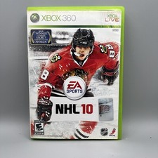 NHL 10 (Microsoft Xbox 360, 2009) Complete w/ Manual TESTED
