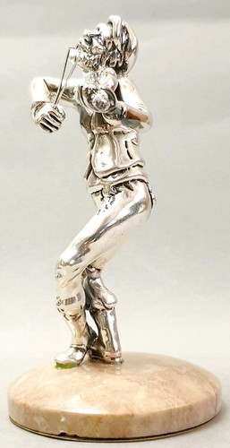 Skulptur Sterling Silber 925 "Geigenspieler" Figur Figure Figurine 50er Jahre - Bild 5 von 7