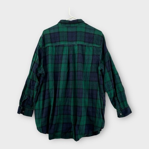 Old Navy Flannel Button Up Shirt Womens 3X Plus Boyfriend Plaid LOT of 2 - Picture 5 of 9