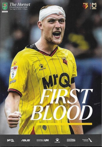 Watford v MK Dons. League Cup. 2024-2025