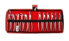 GDC Extraction Forceps Kit Stainless Steel Set Of 12