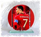 Ronaldo, Football Legends Collection, Cut Glass Round Plaque by Cellini Plaques