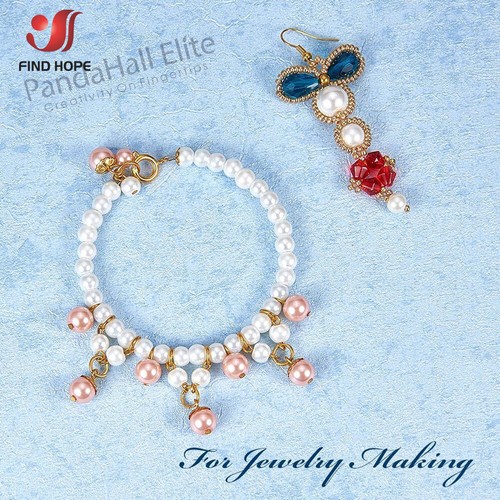 1 Bag Mixed Color Pearlized Glass Beads Pearl Beads 4mm/6mm/8mm Beading Jewelry - Picture 2 of 17