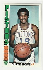 Curtis Rowe 1976-77 Topps 3" x 5" #118 Pistons