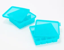 KOCHBLUME 9-Cube & 16-Cube Silicone Ice Trays w/ Lids Purple