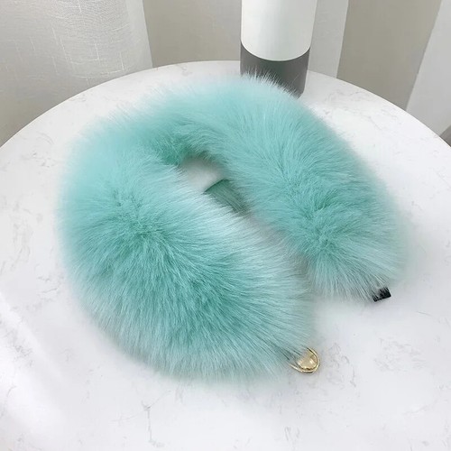Invierno Mujeres Imitación Piel Bufanda 53*12cm Cuello Esponjoso Calentador Cuello Diseño A Presión Envolturas  - Imagen 19 de 25