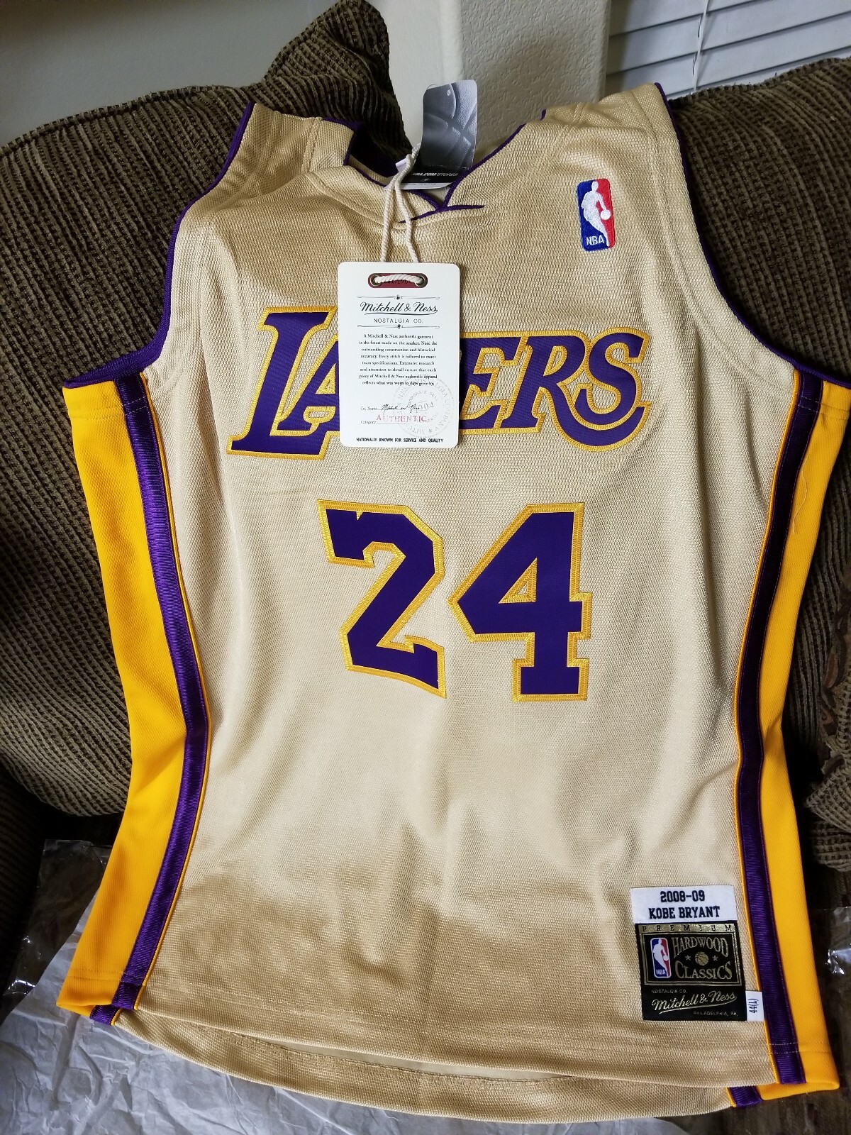 kobe bryant premium gold jersey