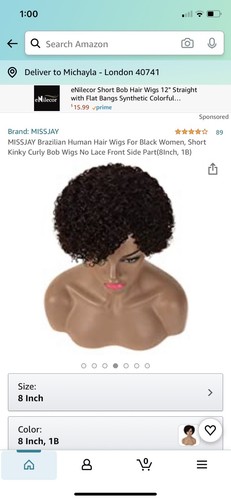 Miss Fay Brazilian Human Hair Black - Picture 11 of 12