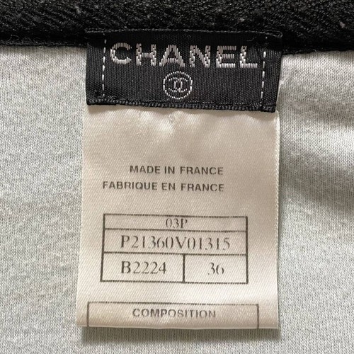Authentic Chanel Sports Line COCO Decoration Coco hoodie Sweatshirt black 36 - Picture 2 of 10