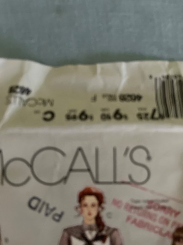 UNCUT VINTAGE MCCALLS 4628 Sz 16 18 20 DROP WAIST DRESSES SEWING PATTERN 80s - Picture 2 of 5