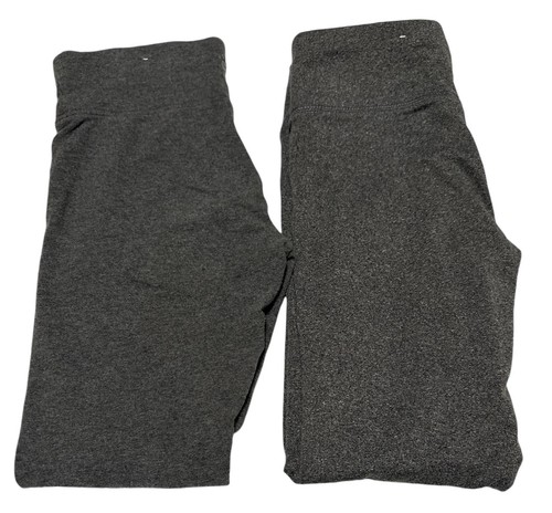 Lot of 2 Pairs Kids Size 10-Gray Leggings for Active Wear-Lot 2