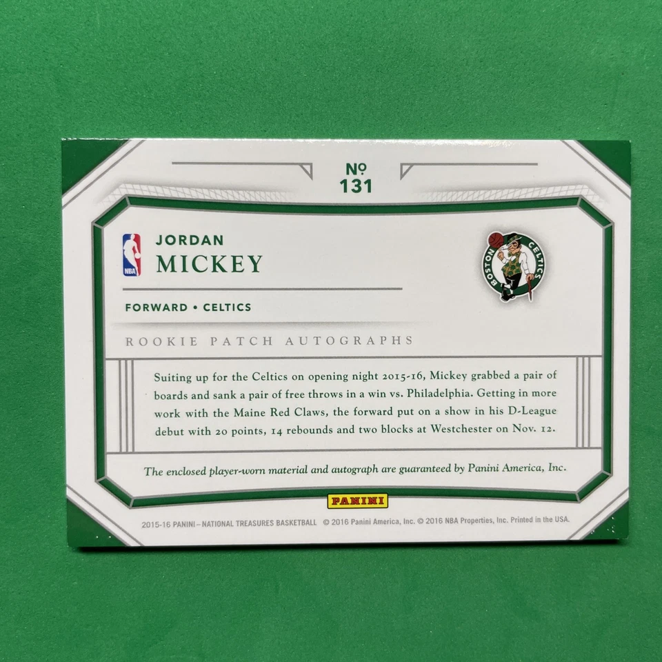 Panini National Treasures #131 Jordan Mickey 2015 17/99 Foto 2 de 3