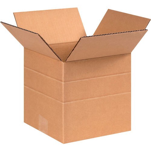 25-Pack 8" x 8" x 8" Multi-Depth Cardboard Corrugated Shipping Boxes Moving Box - Picture 10 of 24