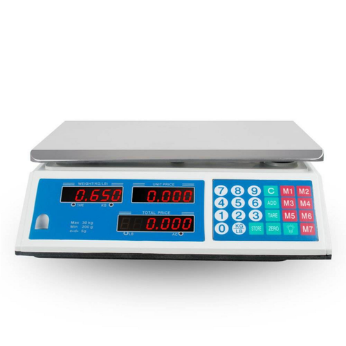 Digital LED Commercial Price Scale 66 lbs / 30 kg Food Fruit Electronic Counting - Picture 6 of 7