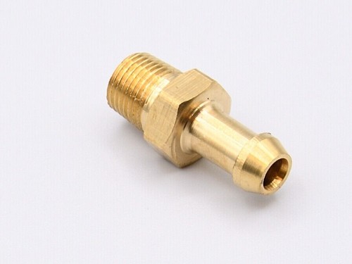 8mm Anschlussnippel 1/8" NPT - gerade Messing Ladedruck Garrett T2 T25 T28 T3 T4 - Bild 2 von 6