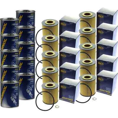 10X Original SCT Filtre À Huile SH 4789 P + 10X SCT Nettoyage Moteur - Photo 1/4