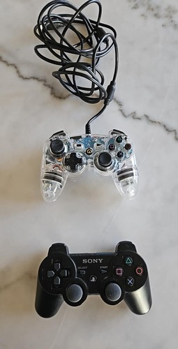 Afterglow PS3 Wire Controller AP.1 and PS3 DualShock 3 Wireless CECHZC2UA1 - Picture 1 of 5