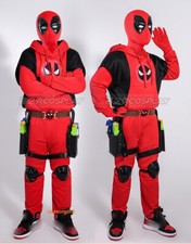 Deadpool 3 Kidpool Cosplay Costume Hoodie Sweatshirt Children Boys Size Full Set