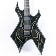 B.c. Rich Kerry King Warlock Wartribe Trans Green Flame W/ Kahler, Emg Pickups