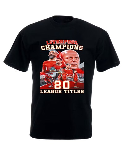 Liverpool 2025 Champions T-Shirt 20 time league winners Tshirt Unisex Adult Tops - Picture 8 of 12