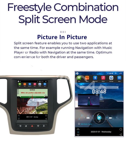 2Din Car MP5 Player Touch Screen Head Unit Fit For Jeep Grand Cherokee 2014-2022 - Picture 11 of 23