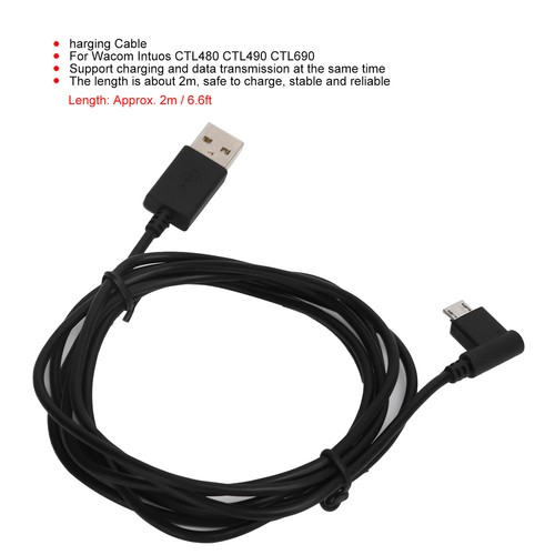 2m USB Charger Charging Cable Data Cord for Wacom Intuos CTL480 CTL490 CTL690 - Picture 7 of 12
