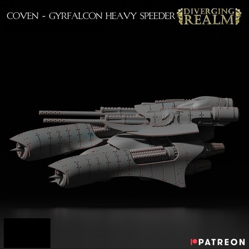 Diverging Realms - Coven - Gyrfalcon Heavy Speeder Grav Tanque - Imagen 1 de 6