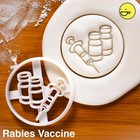 Rabies Vaccine cookie cutter | vet veterinarian vaccination virus veterinary dog