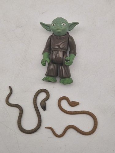⚡Star Wars Yoda Brown Snake Actionfigur 1980 LFL HK Kenner 2x Schlange Zubehör⚡ - Bild 20 von 20