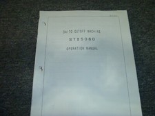 Daito STII5080 Cutoff Machine Owner Operator Instruction Manual