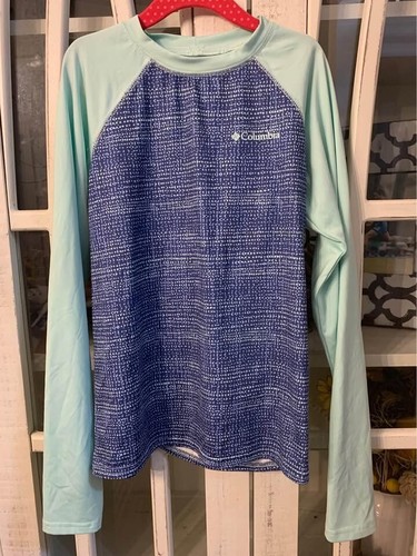 Columbia girls Long sleeve Shirt, Size Medium 10/12 (bind D)