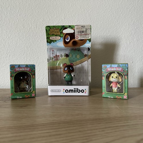 New Animal Crossing Lot Tom Nook Amiibo and Ban Dai Friends Isabella & Tom Nook - Picture 1 of 10