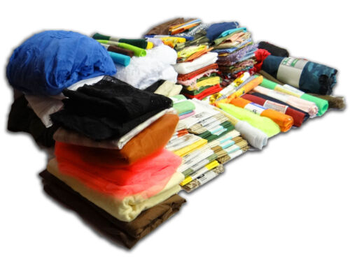Estate Lot 28 Lbs Hobby Fabric Rolls Yards Squares Fat Quarter Quilting Remnants - Picture 2 of 14