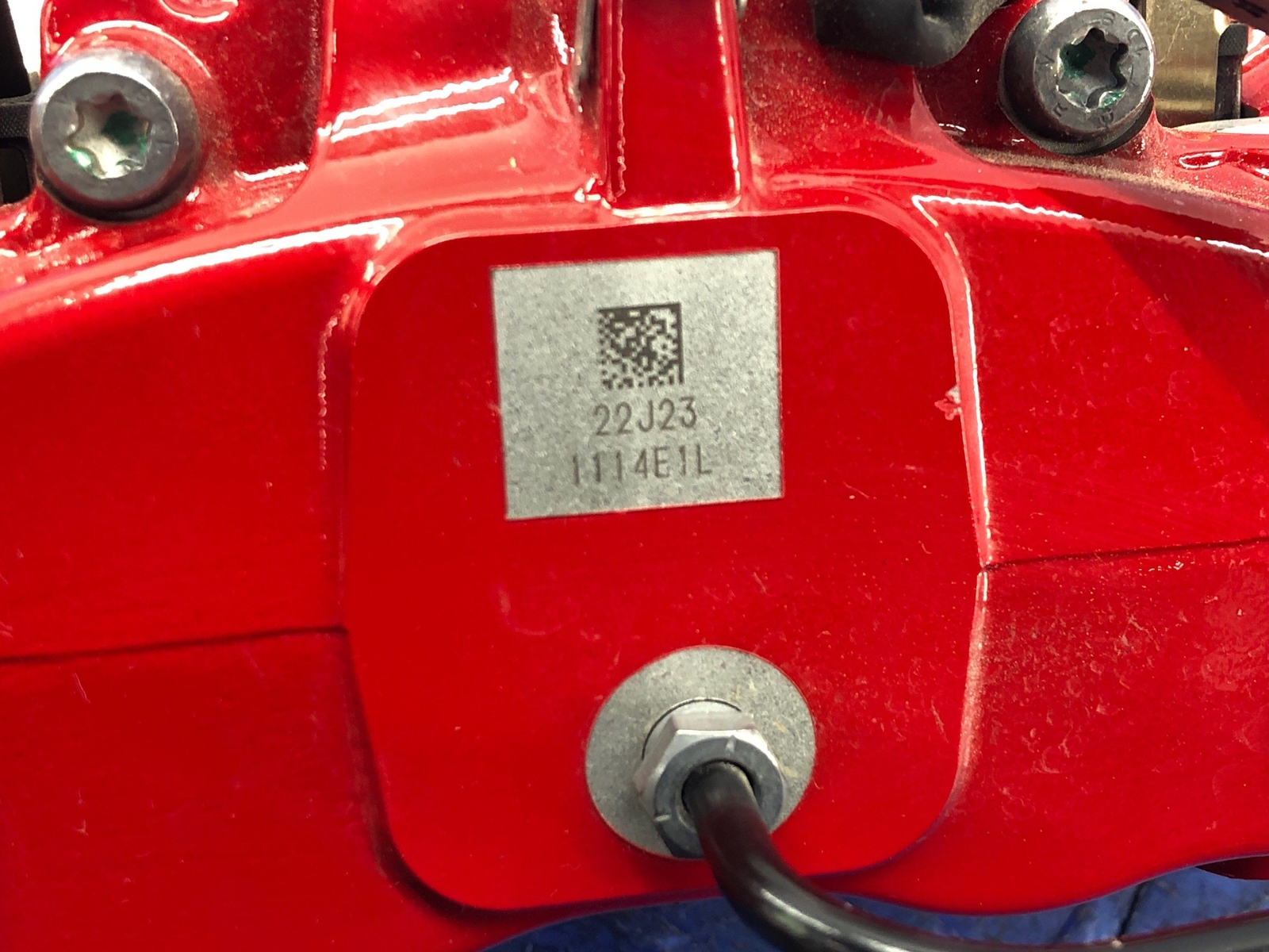 2023 MASERATI GRECALE FRONT LEFT RED BREMBO 4 PISTON BRAKE CALIPER OEM