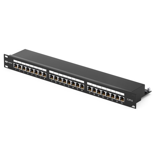 Patchpanel Cat6 Cat6a 12 8-Port 1HE RJ45 geschirmt Desktop Aufputz 1GB Profi LAN - Afbeelding 96 van 111