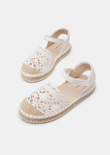 SCARPE ESPADRILLAS SANDALI BIMBA MAYORAL 43554 COTONE 19 BIANCO ORIGINAL PE 2024 - Picture 2 of 5