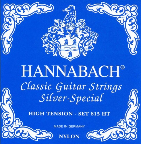 Hannabach Classical Guitar High Tension Nylon/Silver, 815-HT Guitar Strings - Picture 1 of 2