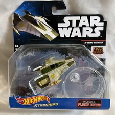 Star Wars Hot Wheels Starships A-Wing Fighter New In Package