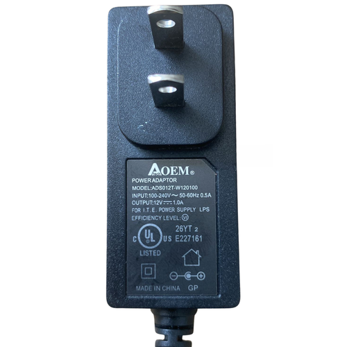 Lot 12 NEW Genuine AOEM ADS012T-W120100 Wall Power Supply Adapter output:12V-1A - Picture 6 of 7