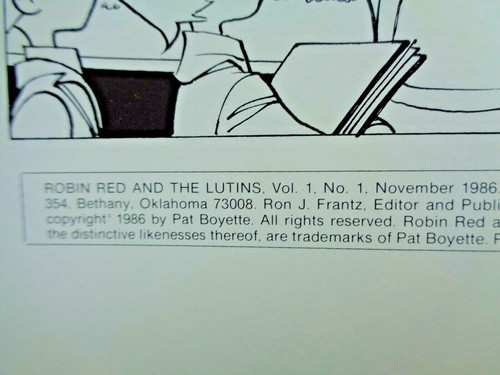 Robin Red and The Lutins Vol. 1 No. 1 de noviembre de 1986 ACE Comics primera impresión casi nuevo (9,4) - Imagen 4 de 9