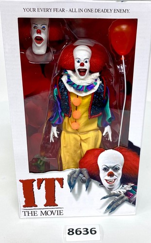 Pennywise 1990 Version IT The Movie 8" in Scale Clothed Retro Figure NECA NEW - Picture 1 of 12