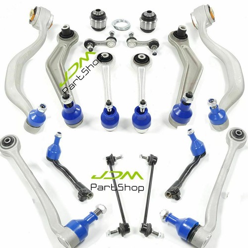 Front+Rear Control Arm Ball Joint Tie Rod Sway Bar Kit FOR BMW 540i M5 E39 1998-