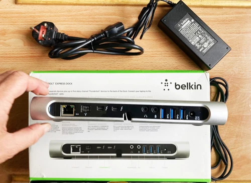 Belkin thunderbolt 2 express dock firewire 800 usb 3.0 ethernet headphones mic