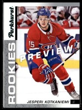 2018-19 Upper Deck Parkhurst Rookies Previews Jesperi Kotkaniemi Montreal