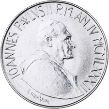 [#224678] VATICAN CITY, John Paul II, 100 Lire, 1982 (Anno IV), Rome, Stainless 