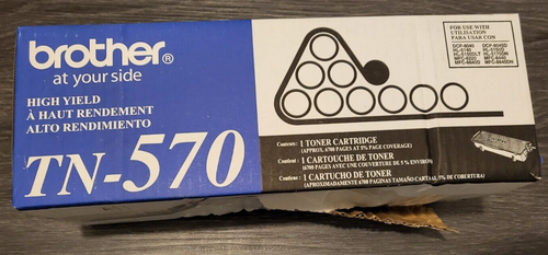 Brother Genuine TN-570 TN570 Toner Cartridge *New In Box* - Picture 2 of 2