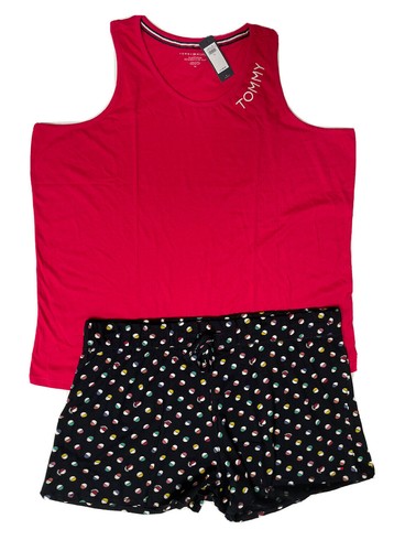 Tommy Hilfiger Pyjama Sets, Oberteil mit Hose, Tank mit Shorts; Größen M-XL, Plus 1X, 2X - Bild 6 von 16