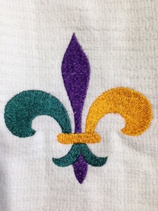 Kitchen Towel Set Of 2 Fleur De Lis Mardi Gras 16 Wx19 L
