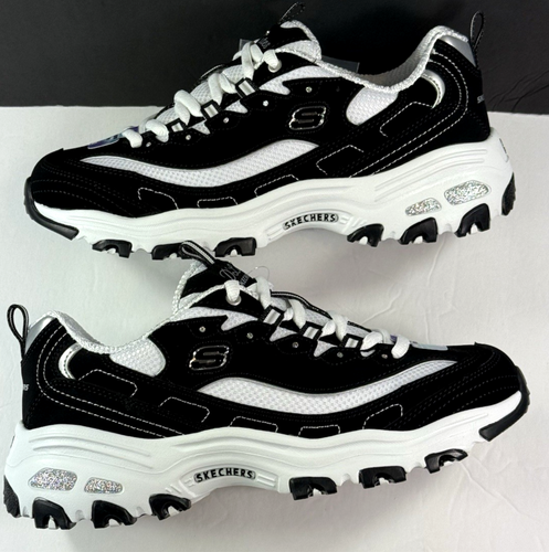 Skechers / Mujer / Original D'Lites / GRAN FAN / Negro-Blanco / Reg $75 - Imagen 6 de 15