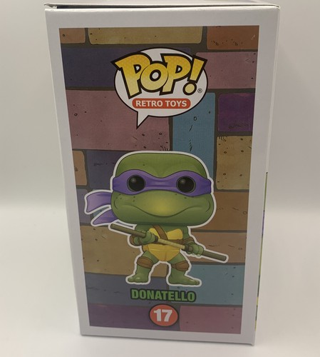 Funko Pop! Donatello TMNT Teenage Mutant Ninja Turtles Retro Toys #17 - Picture 6 of 7
